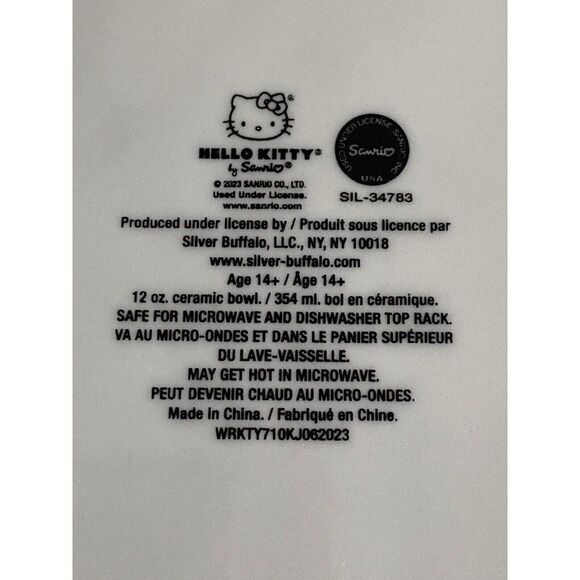 Set Of 2 Sanrio Hello Kitty Ceramic Dinner Plate 10.5” Christmas Tree Snowflake - Picture 11 of 13